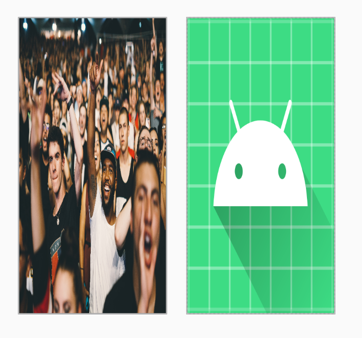 android:scaleType="fitXY"如果图片比例和控件尺寸相仿效果还不错,但是当尺寸比例相差甚远的时候效果就有点差强人意了