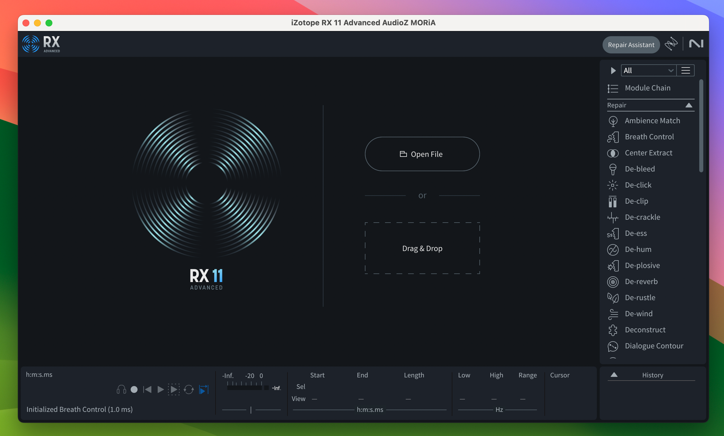 iZotope RX 11 for Mac v11.0.1 - 专业音频修复软件