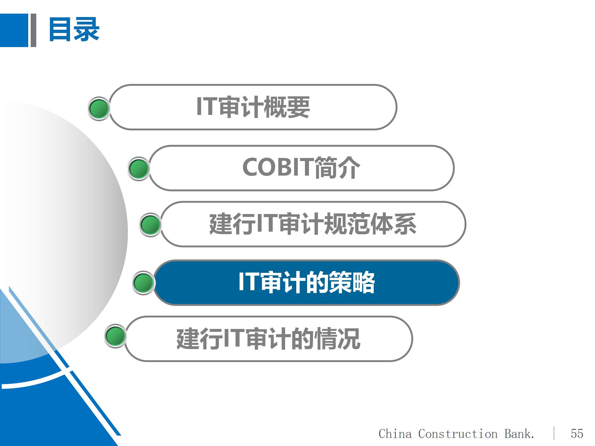 建设银行IT审计体系概况及实施策略