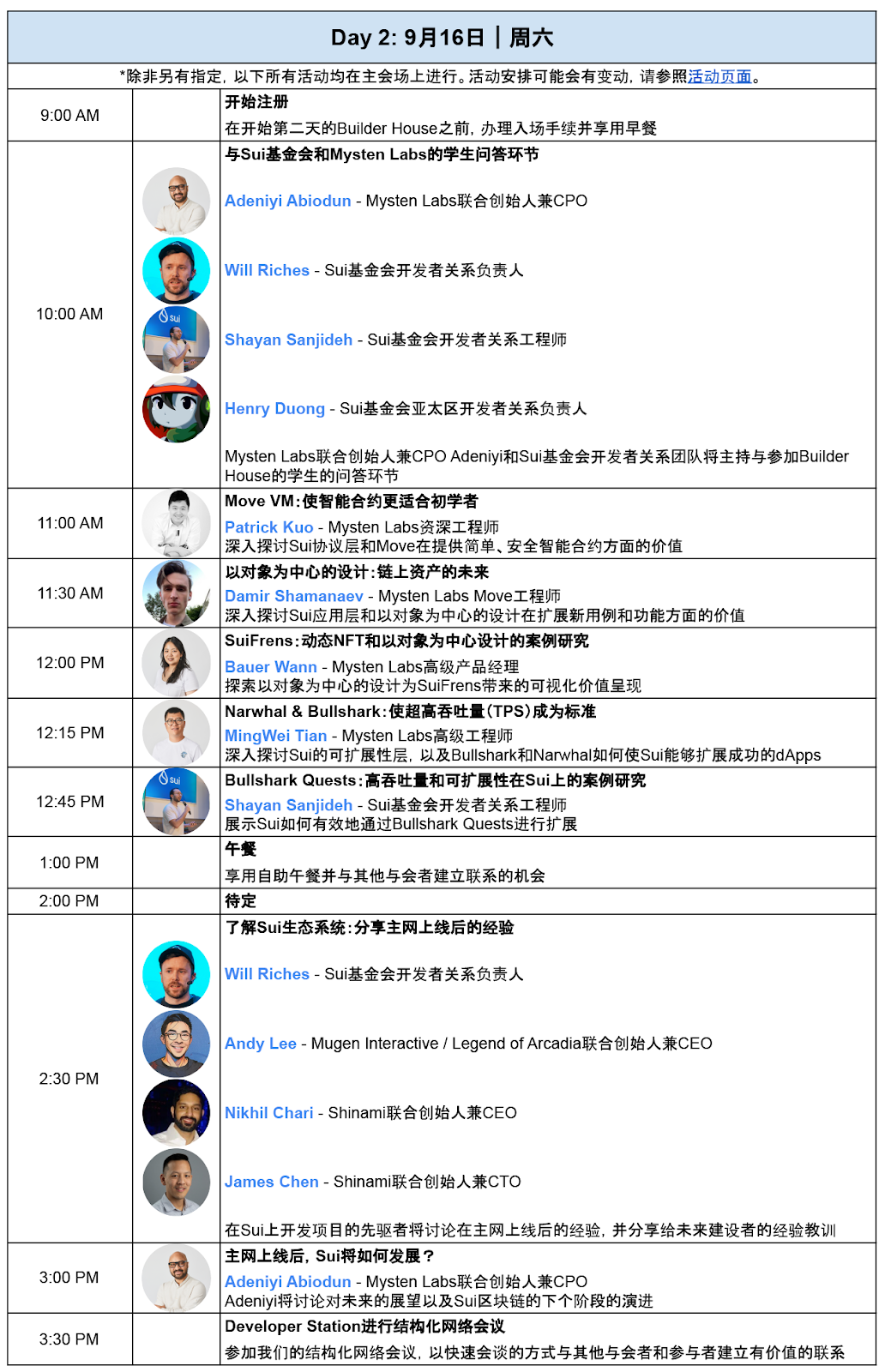 Sui参会必备｜Token 2049活动一览