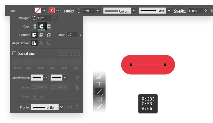 Create Horizontal Lines Using the Line Tool