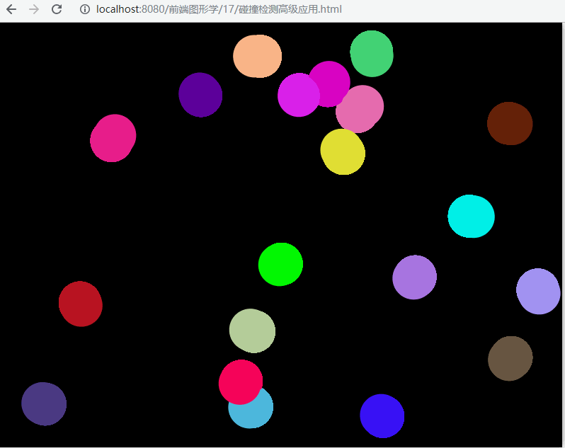 多小球的碰撞检测