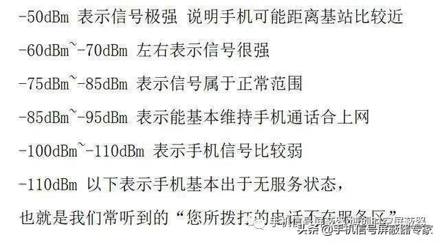 安卓获取手机网络强度_手机信号强度常见几种测试方法