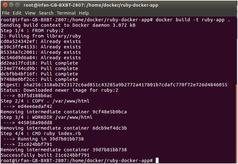  Docker Ruby application 3