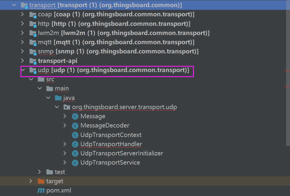 thingsboard如何自定义udp-transport
