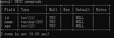 mysql 常用命令的使用_MySQL基本命令