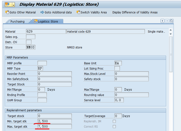 SAP RETAIL 商品主数据里影响自动补货结果的几个参数 II