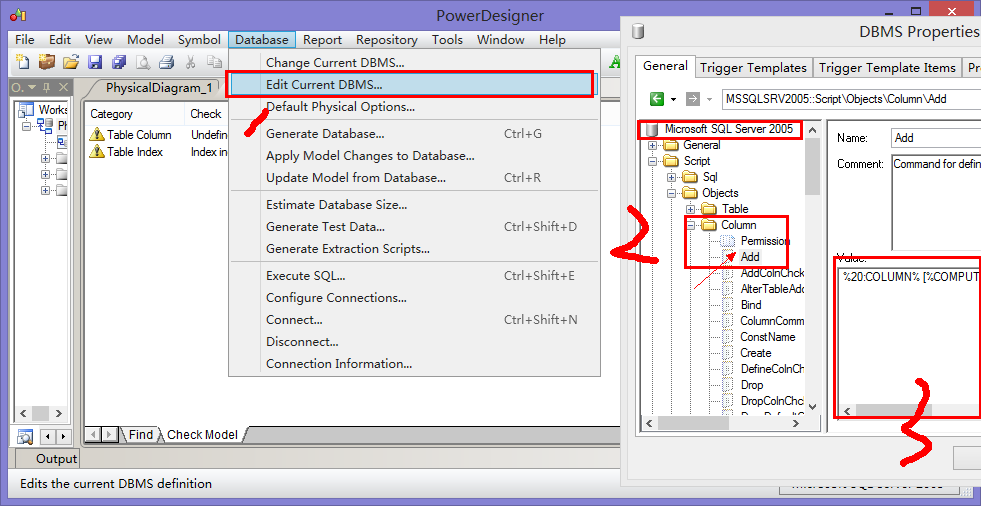 PowerDesigner common configuration modification - Programmer Sought