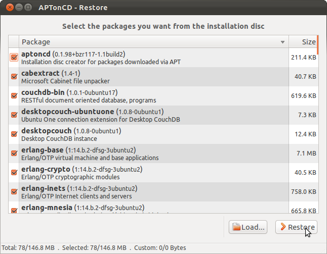 如何使用APTonCD备份和还原已安装的Ubuntu软件包