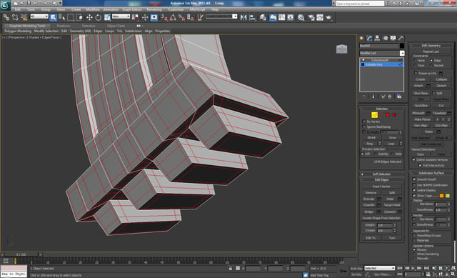 3D Studio Max モデリング チュートリアル未来的なボルトガン