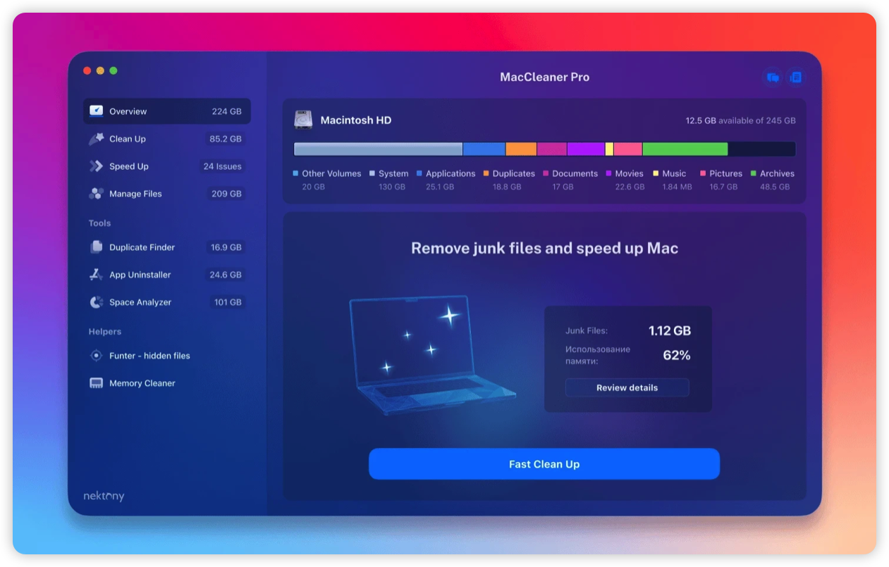 MacCleaner 3 PRO free