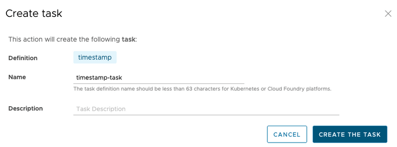 时间戳任务定义 - 输入名称