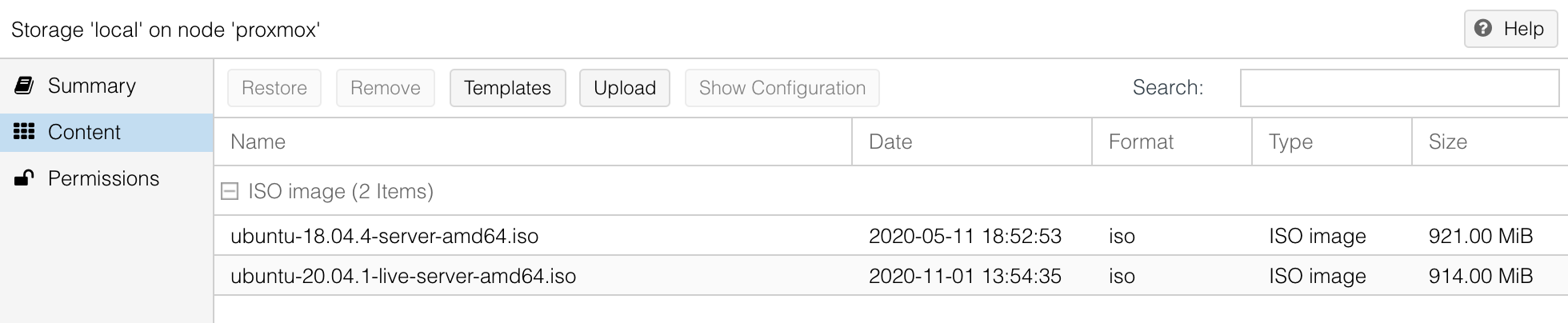 Proxmox 中的本地存储