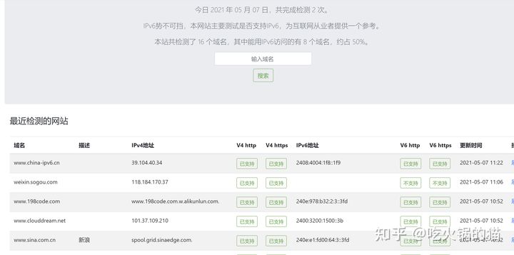 如何实现“Ipv6网站在线检测工具”