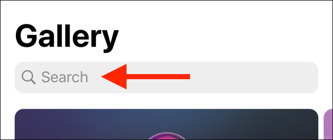  Tap the "Search" box.