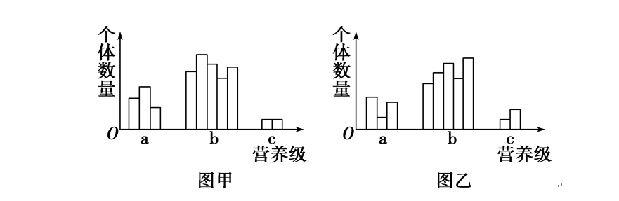 图中b营养级获得的能量最多
