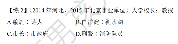 行测-判断推理-类比推理-逻辑关系-交叉关系