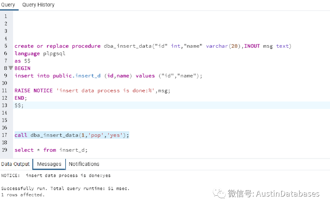 POSTGRESQL 存储过程--如何写出新版本PG的存储过程的小案例-CSDN博客