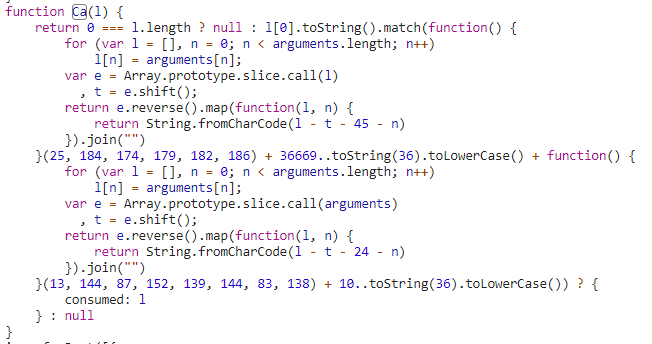 Tokensale route matcher in main-es2015.js