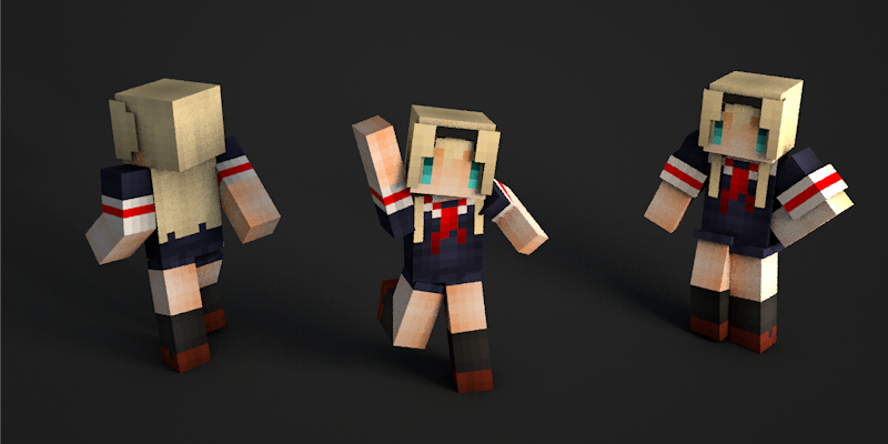 我的世界java导出皮肤我的世界alex18夕立poi皮肤