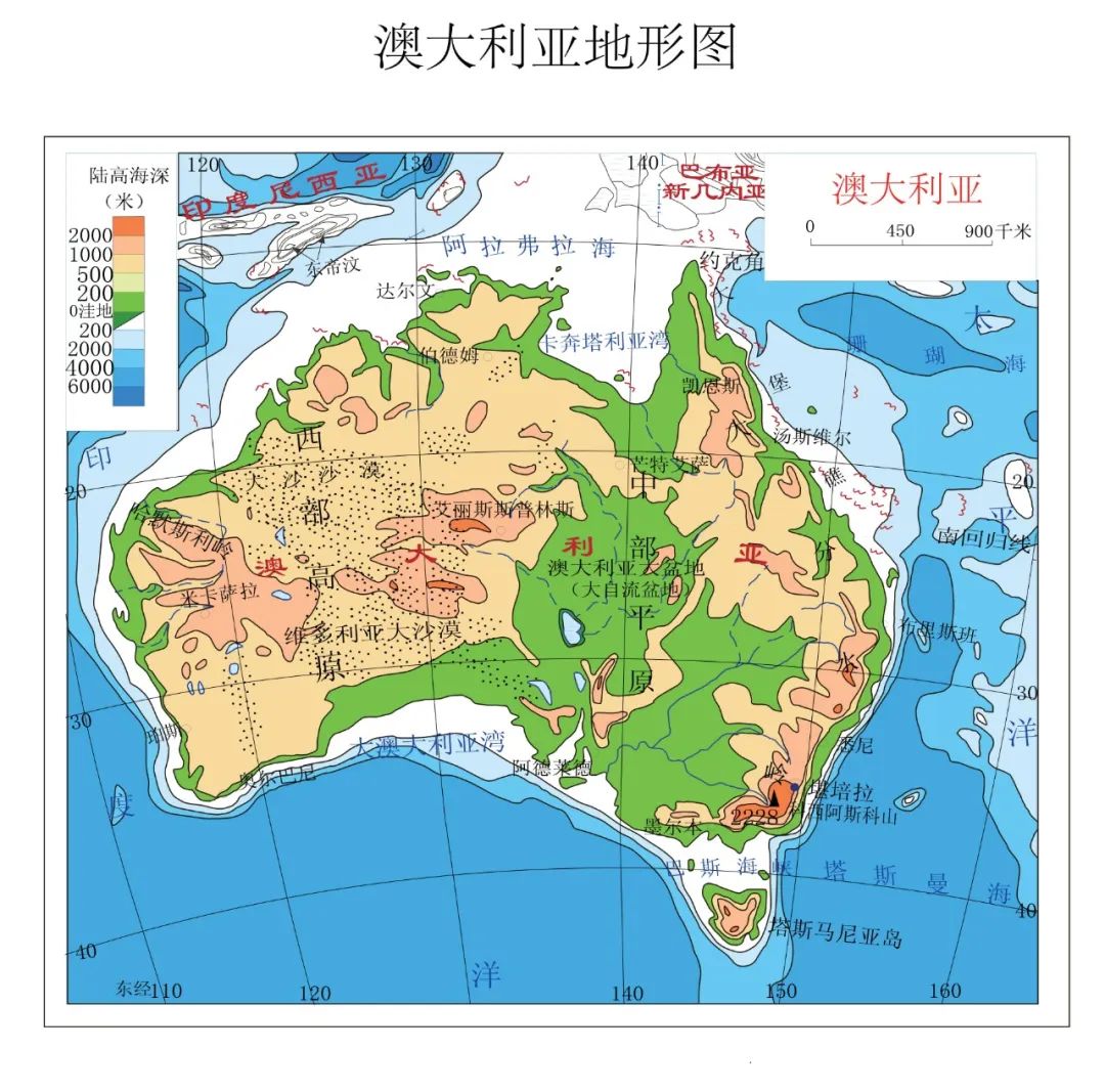 高清!图解各大洲气候类型,地形分布