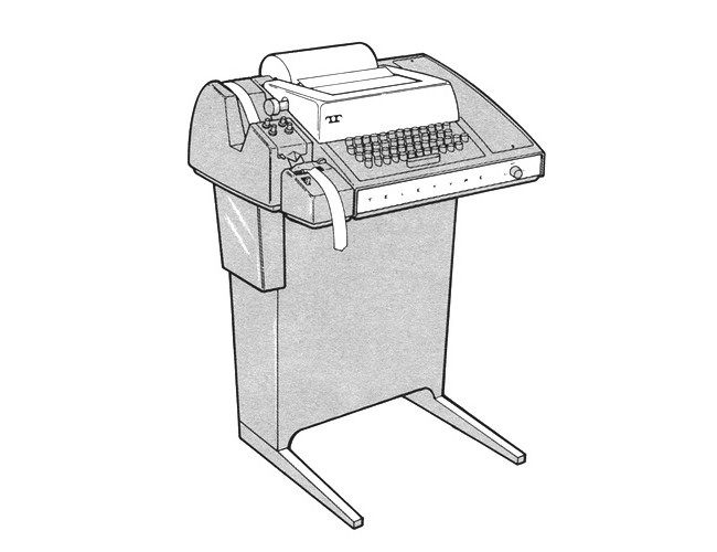 A Teletype Model 33 illustration.