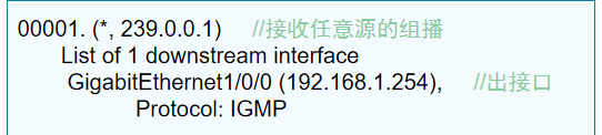 IGMP路由表项