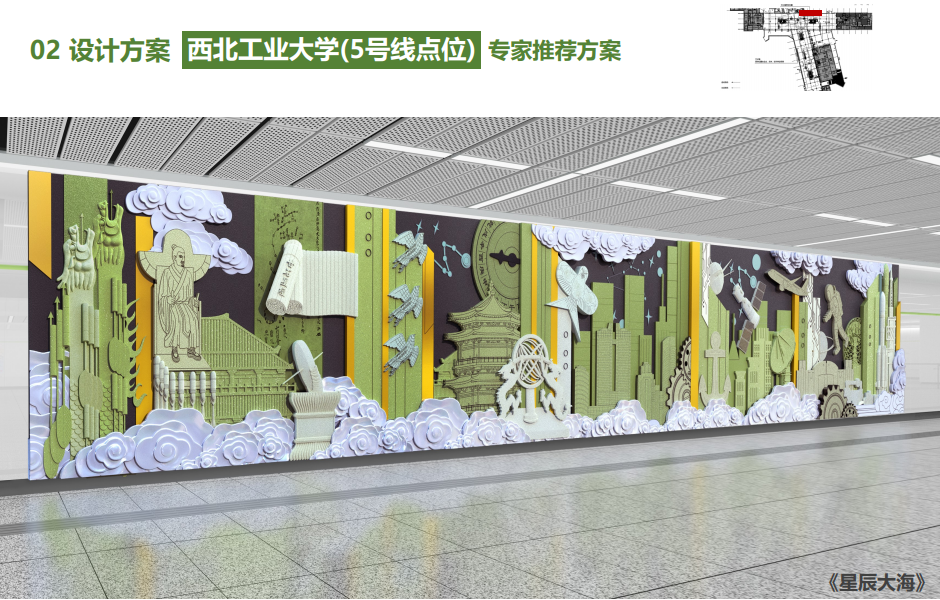 小米5点位图美地铁5号线6号线部分车站文化墙设计出炉
