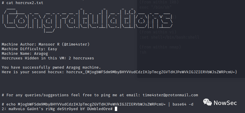 vulnhub_HARRYPOTTER: ARAGOG (1.0.2)