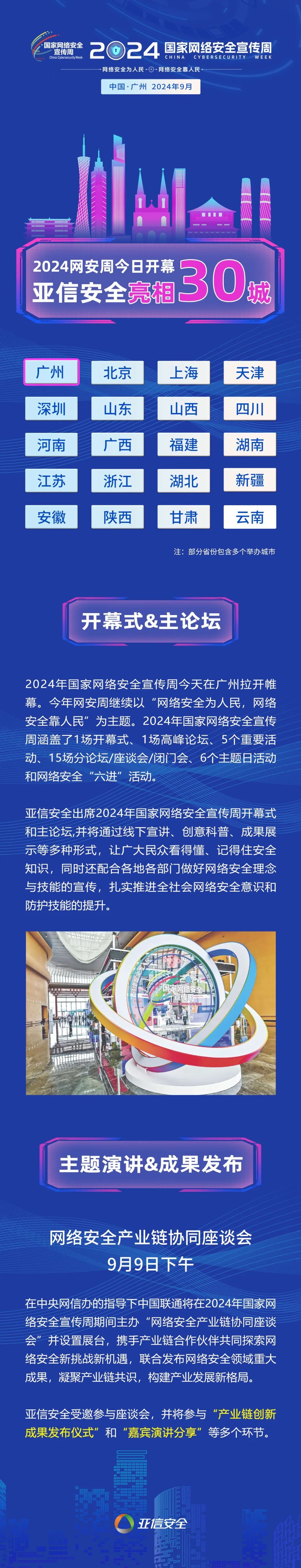 2024网安周今日开幕，亚信安全亮相30城