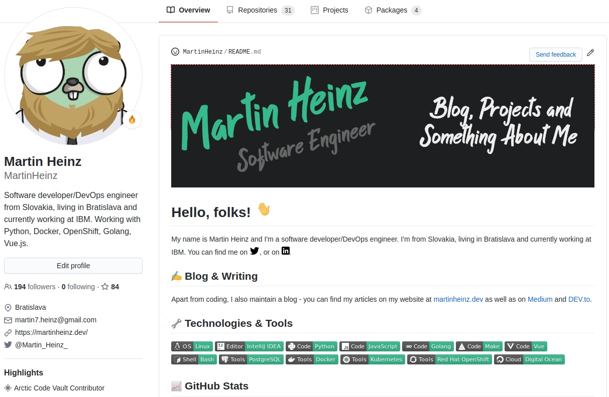 github readme 图片_为你的GitHub个人资料构建出色的自述文件-CSDN博客