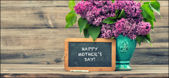 Happy Mother's Day on Chalkboard