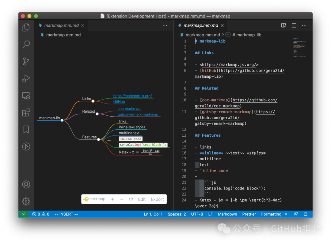 8.6K Star，一键将 Markdown 可视化为思维导图