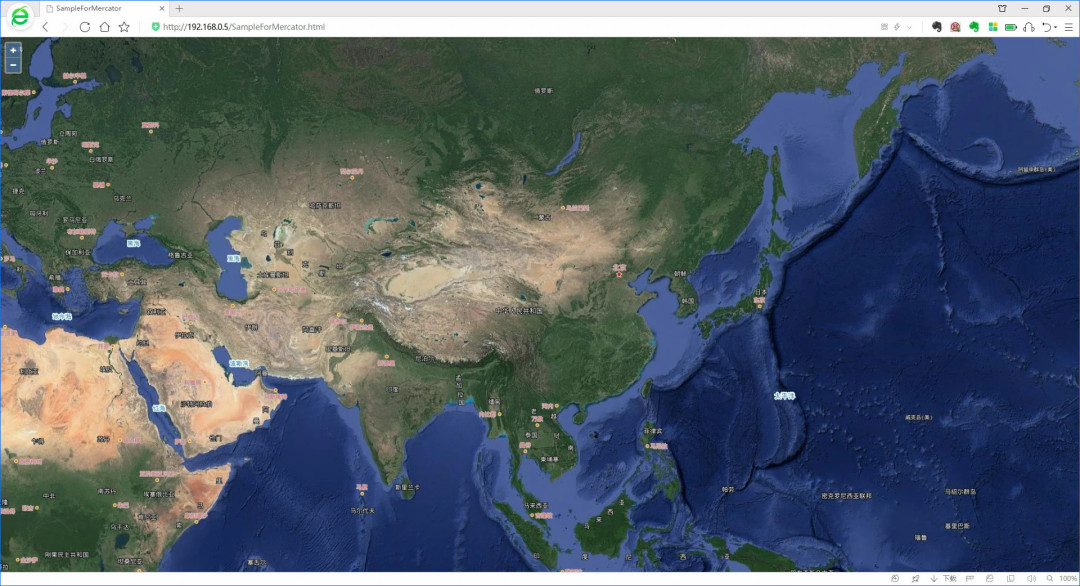 《水经注地图服务》发布的卫星影像数据在OpenLayers中调用