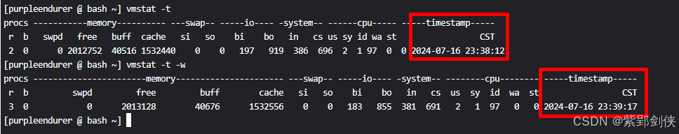 Linux shell编程学习笔记64：vmstat命令 获取进程、内存、虚拟内存、IO、cpu等信息_内存管理_10