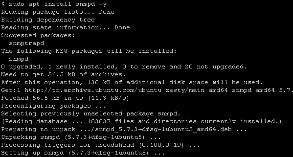 Install SNMP Ubuntu, Debian, Mint
