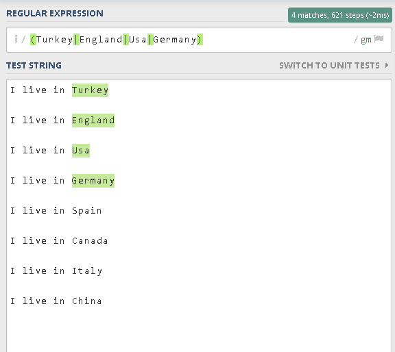 正则表达式（正则表达式）或带有示例的逻辑替代教程CSDN博客