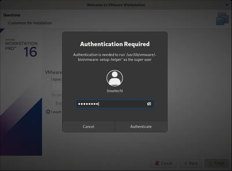 User-Password-VMware-Workstation-Finish-Debian