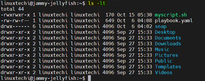 Directory-Contents-Sorted-by-Time