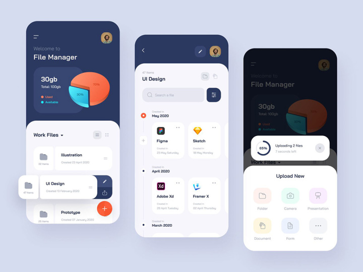 UI设计案例|文件管理App界面设计灵感_一个app页面中既有文件又有图片_awayaya1的博客-CSDN博客