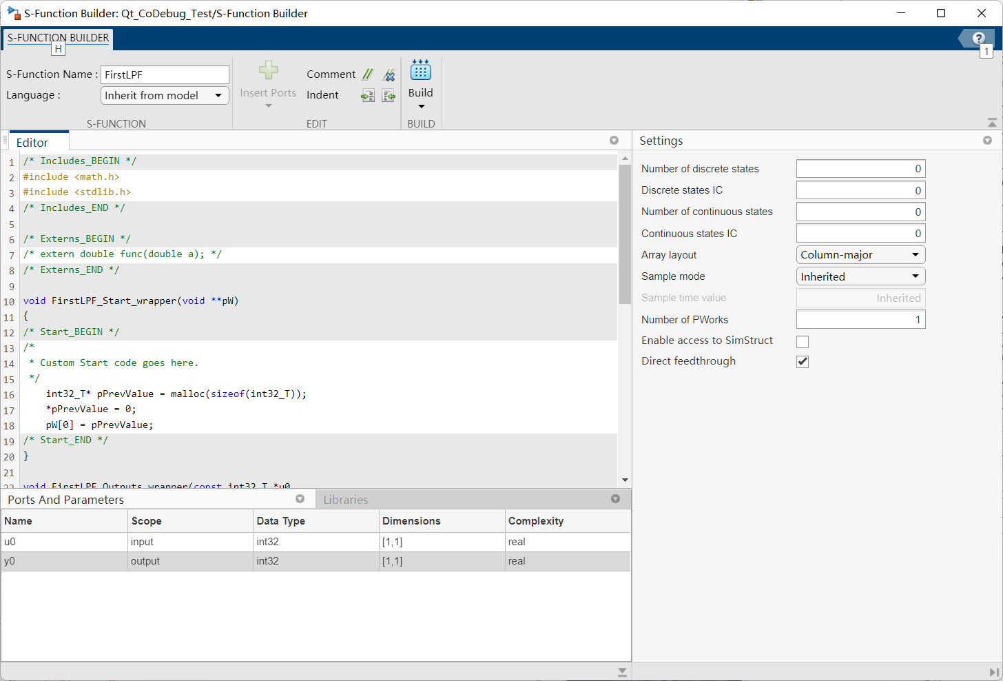 Qt Creator 调试 Simulink S-Function_qt中嵌入simulink-CSDN博客