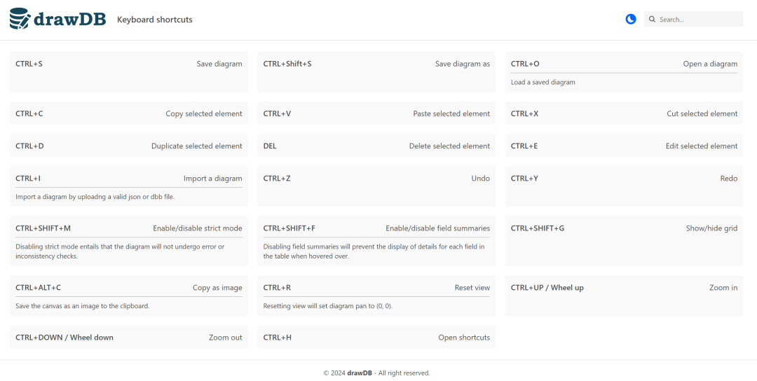 一款免费、简单、直观的开源数据库设计工具和 SQL 生成器--drawDB_sql_15