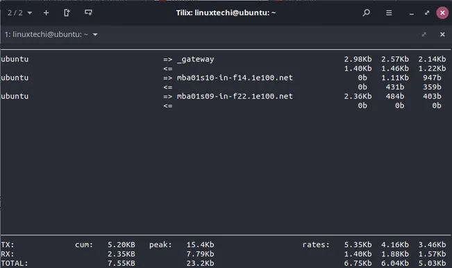 Hide-Bandwidth-Scale-iftop-Command