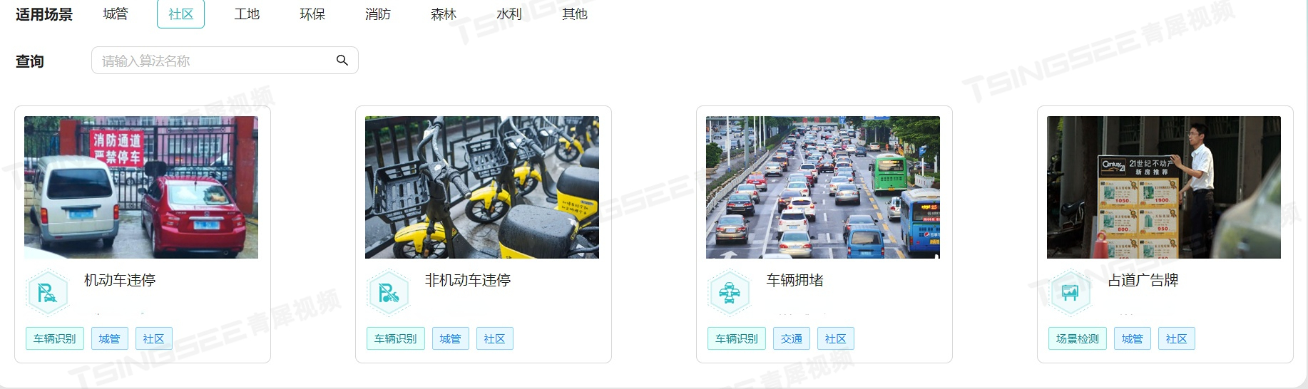 TSINGSEE青犀智能分析网关道路积水识别AI算法方案