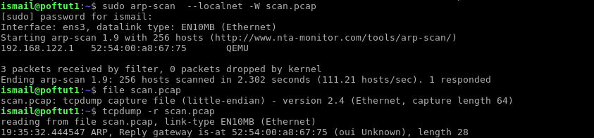 Write Received Packets To Pcap