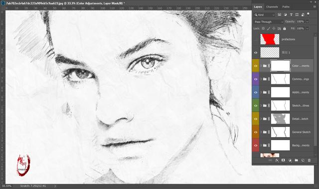 找不到ps选择主体ps一键照片转手绘素描插件全自动生成免费赠送粉丝