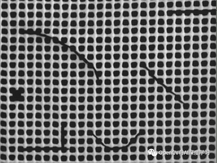 halcon缺陷检测实例转opencv实现一网格缺陷检测