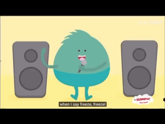 freeze dance这首歌可以理解为中文的击鼓传花了,歌曲里用了不同的