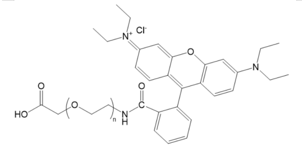 RB-PEG-COOH，罗丹明聚乙二醇羧基；RhodamineB-PEG-acid；RB-PEG2000-COOH