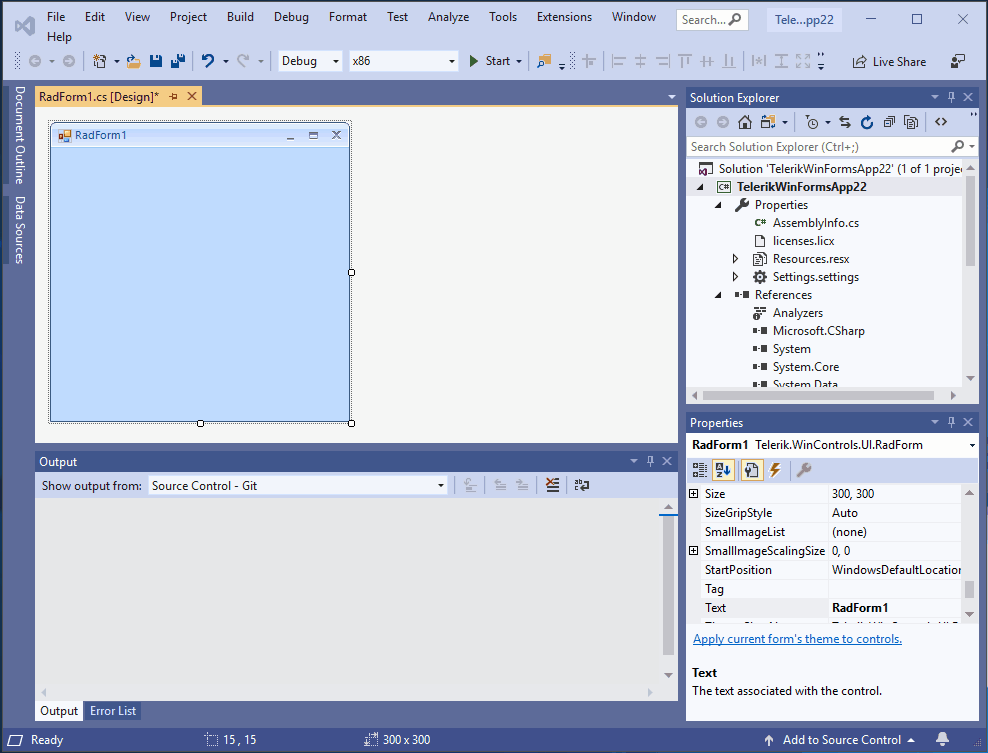 WinForm界面控件Telerik UI for WinForms入门教程图集